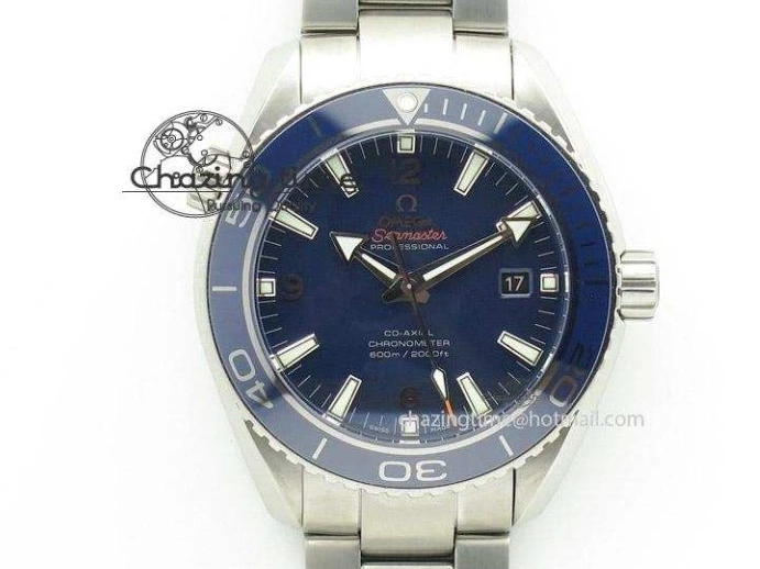 0311 De Ville MK 1:1 Best Edition SS Blue Dial On Black Leather Asian Seagull T1701 (Sec@6) Casual 8242